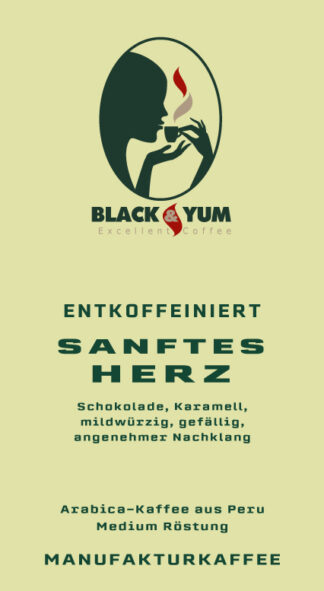 Black and Yum entkoffeiniert Sanftes Herz
